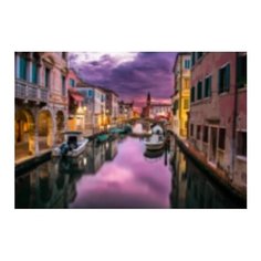 Алмазная мозаика "Вечерняя Венеция", 30х40 см (с полным заполнением, с подрамником) Рыжий кот