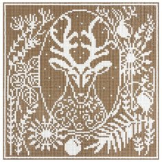 Кристальная мозаика (алмазная вышивка) Фрея "Олень", ALVR-09, 24,5x24,5 см