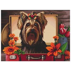 Кристальная мозаика (алмазная вышивка) Фрея "Мой друг", 40x30 см, арт. ALVK-06