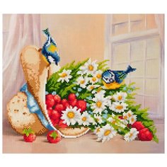 Кристальная мозаика (алмазная вышивка) Фрея "Синички", 30x35 см, арт. ALVR-17