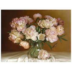 Алмазная мозаика "Бузин. Букет в тёплых тонах" (39 цветов) Molly