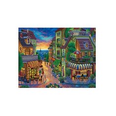 Алмазная мозаика "Сердце Парижа", 40x50 см (с подрамником, с частичным заполнением) Рыжий кот