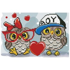 Кристальная мозаика (алмазная вышивка) Фрея "Идеальная парочка", 30x20 см, арт. ALV-82