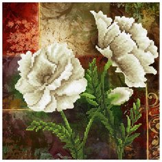 Кристальная мозаика (алмазная вышивка) Фрея "Волшебные анемоны", 32x32 см, арт. ALVR-46