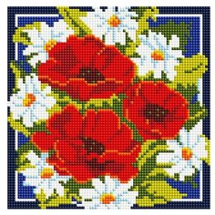 Мозаичная картина на подрамнике "Милый букет" (арт. 372-ST-S) Белоснежка