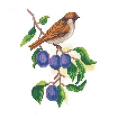 Кристальная мозаика (алмазная вышивка) Фрея "Воробей", ALVR-02, 25x20 см