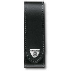 Чехол на ремень Victorinox для ножей "RangerGrip" 130 мм, на липучке, кожаный, 35x40x140 мм, чёрный