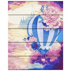 Набор для рисования по номерам по дереву "Воздушный шар" (40x50 см) Flamingo