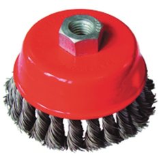 Щетка-крацовка Hobbi "Чашка", для УШМ, крученая проволока, М14, 125 мм