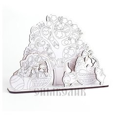 Набор МДФ для раскрашивания "Цыплята, корзины" СИМВОЛИК