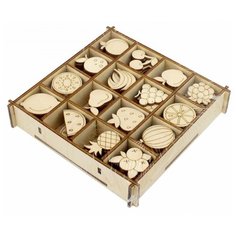 Набор украшений в коробке "Фрукты" СИМВОЛИК