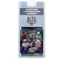 Набор наклеек "Hockey RU Season 10/КХЛ", сезон 2017-18 (в наборе 5 пакетиков наклеек) Panini