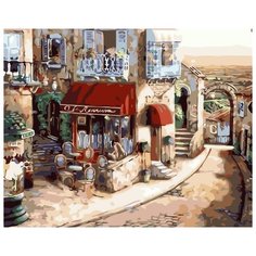 Картина по номерам на подрамнике "Уютное кафе", 40х50 см Paintboy