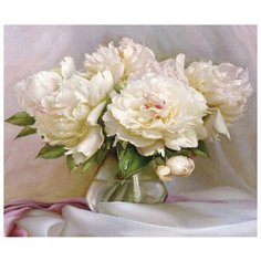 Картина по номерам "Бузин. Нежные пионы" (28 цветов) Molly