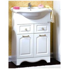 Тумба АННА 60 ПВХ белый (д/р Элегия 60) Бриклаер