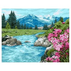 Картина по номерам Paintboy GX 39208 Реки и горы , холст на подрамнике 40х50см
