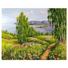 Картина по номерам Paintboy GX 39114 Родные березки , холст на подрамнике 40х50см