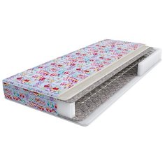 Матрас детский Аскона My Baby Polly, 190x80 см, пружинный, голубой/красный Askona