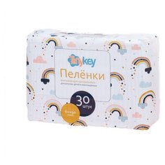 Одноразовые пеленки TinyKey впитывающие одноразовые 60х60 см белый 30 шт.