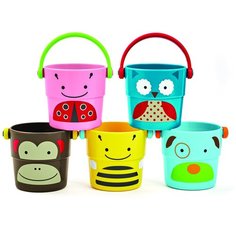 Набор для ванной SKIP HOP Zoo Stack & Pour Buckets (SH 235355) голубой