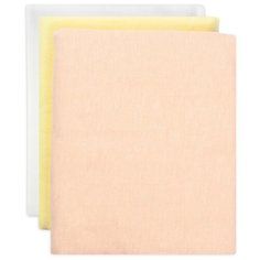 Многоразовые пеленки Чудо-Чадо Трезвучие фланель 75x120 персик/желтый/белый 3 шт.