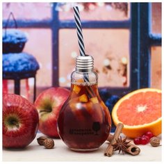 Банка - лампочка "#Напитки покрепче", 250 мл 3289545 Сима ленд