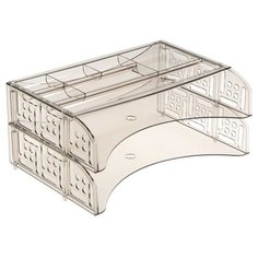 Набор ФИЛД из 2-х горизонтальных лотков и органайзера, тонированный серый ЛТ694 4243831 Стамм