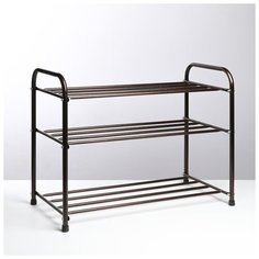 Подставка для обуви - 3 полки 65 см цв.Медный антик 5114373 Сима ленд