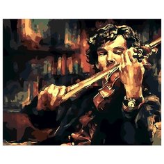 Картина по номерам Paintboy Original GX 4999 Скрипка Шерлока 40х50см