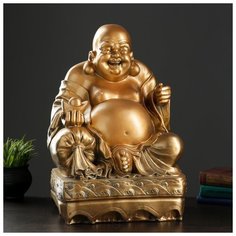 Копилка "Хотей сидя большой" бронза, 32х25х51см 4479886 Хорошие сувениры