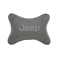 Подушка на подголовник алькантара L.Grey JEEP Vital Technologies
