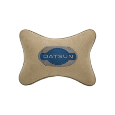 Подушка на подголовник алькантара Beige DATSUN Vital Technologies