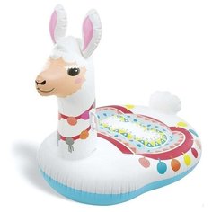 Плот надувной Intex "Красивая лама" 94х135х112см (57564) белый