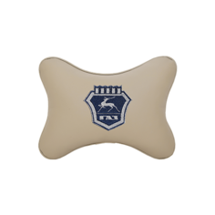 Подушка на подголовник экокожа Beige GAZ Vital Technologies