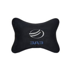 Подушка на подголовник алькантара Black ZAZ Vital Technologies