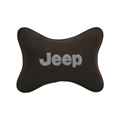 Подушка на подголовник алькантара Coffee JEEP Vital Technologies