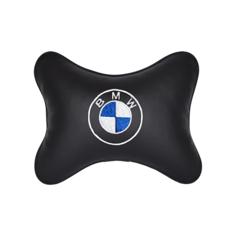 Подушка на подголовник экокожа Black BMW Vital Technologies
