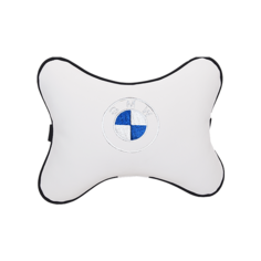 Подушка на подголовник экокожа Milk BMW Vital Technologies