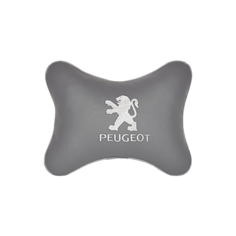 Подушка на подголовник экокожа L.Grey (белая) PEUGEOT Vital Technologies