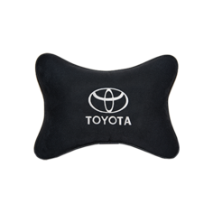 Подушка на подголовник алькантара Black (белая) TOYOTA Vital Technologies