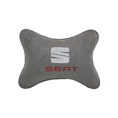 Подушка на подголовник алькантара Светло-серая SEAT Vital Technologies