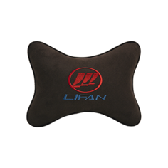 Подушка на подголовник алькантара Coffee LIFAN Vital Technologies