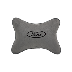 Подушка на подголовник алькантара L.Grey (черная) FORD Vital Technologies