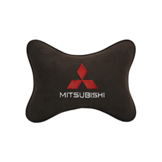 Подушка на подголовник алькантара Coffee MITSUBISHI Vital Technologies