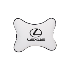 Подушка на подголовник экокожа Milk (черная) LEXUS Vital Technologies
