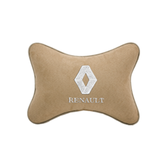 Подушка на подголовник алькантара Beige (белая) Renault Vital Technologies