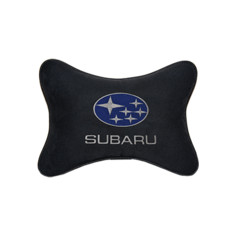 Подушка на подголовник алькантара Black Subaru Vital Technologies