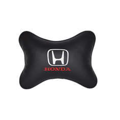 Подушка на подголовник экокожа Black HONDA Vital Technologies