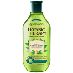 GARNIER шампунь Botanic Therapy Масло чайного дерева, цветки апельсина, алоэ вера Тонизирующий для нормальных и склонных к жирности волос, 400 мл