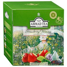 Чай зеленый Ahmad tea Strawberry mouss в пирамидках, 20 шт.